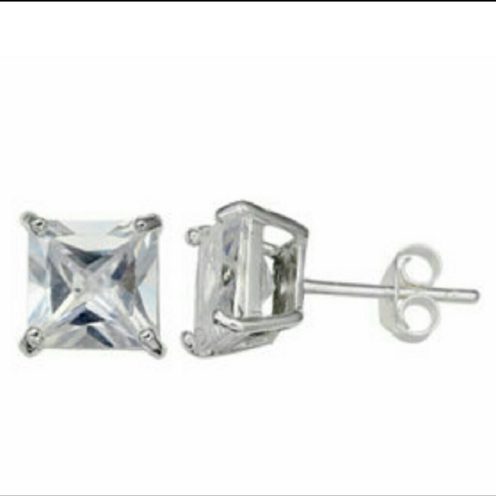 4 for $20! NWT! S. Silver Princess cut earrings